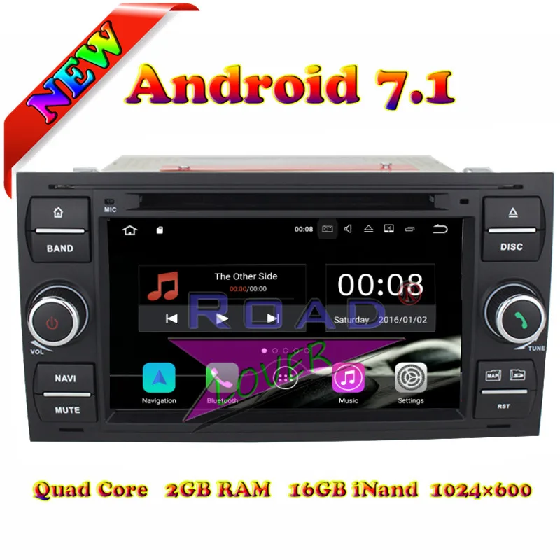 TOPNAVI 2G + 16GB Android 7 1 автомобильный головный блок DVD Авто плеер радио для Ford