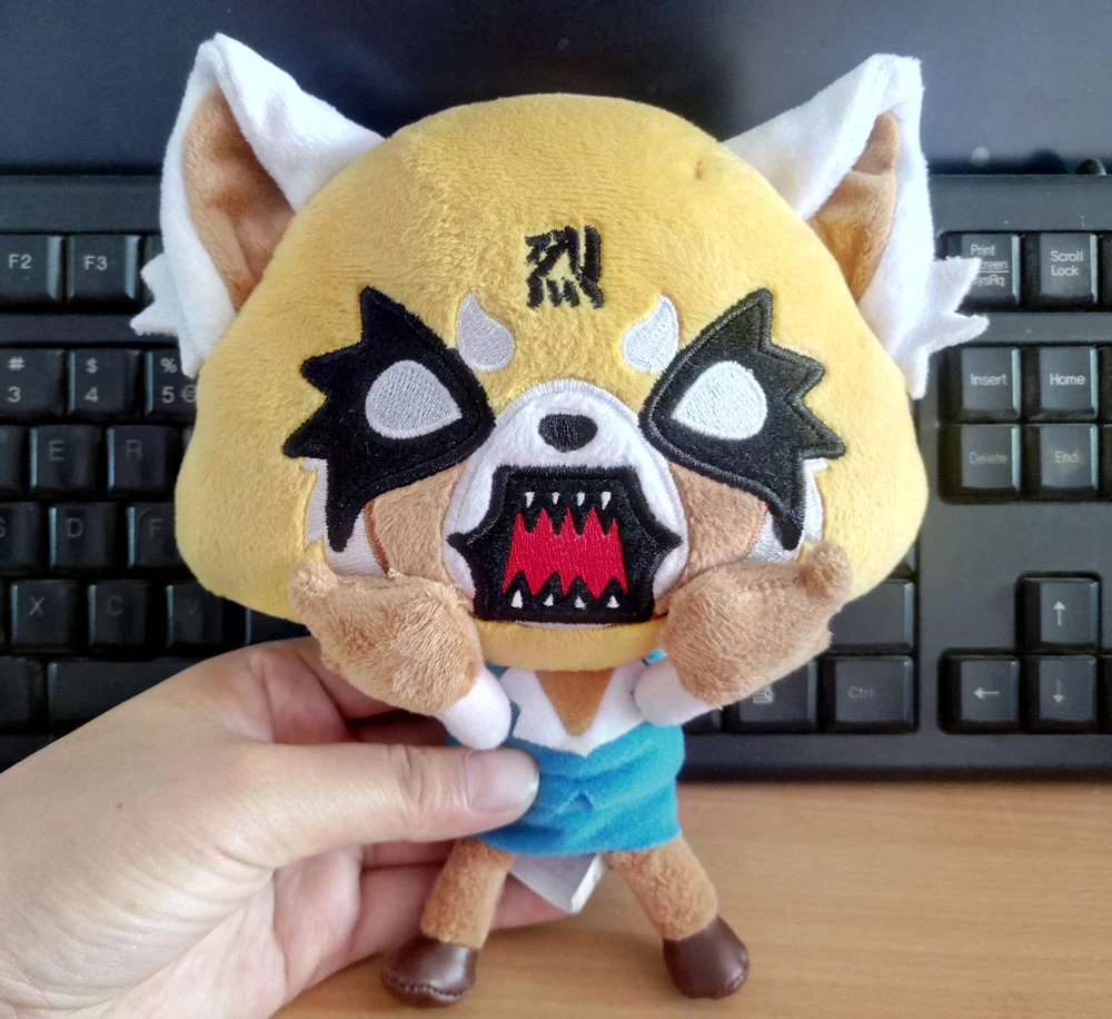 Япония Aggretsuko агрессивный Retsuko Sanrio плюшевые игрушки кукла 2 шт.|Персонажи