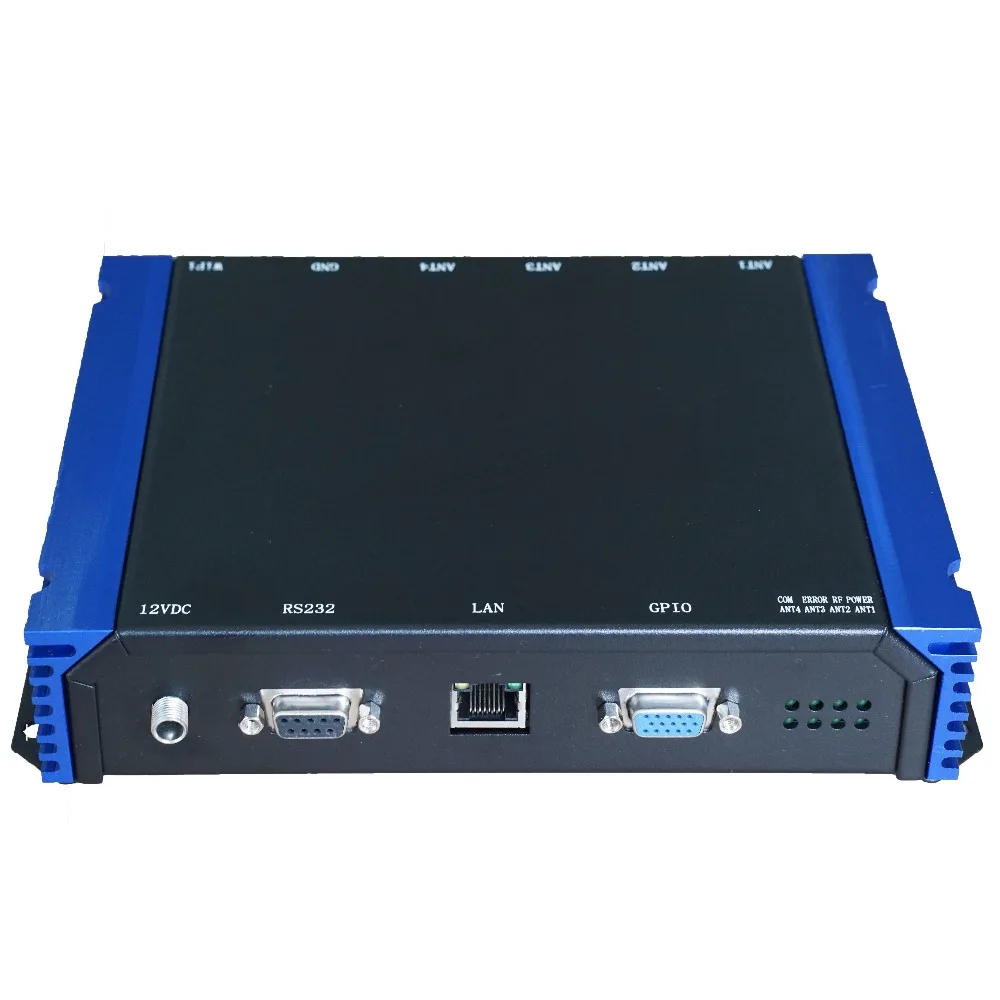 RS232/WG26/RS485/RJ45 интерфейсы дальнего радиуса действия 4 порта Rfid UHF считыватель |