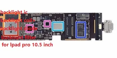 10 компл./лот комплект для подсветильник Ки фотовспышки iPad Pro 5 2017 чип подсветки ic +