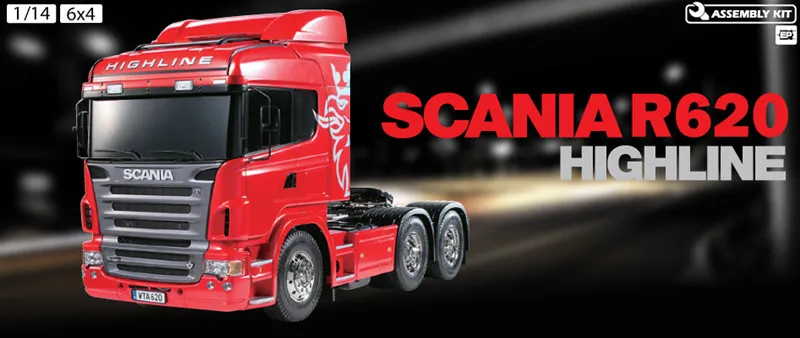 Комплект моделей для тракторов и грузовиков Tamiya R/C 1/14 SCAANIA R620 6x4 #56323|Детали