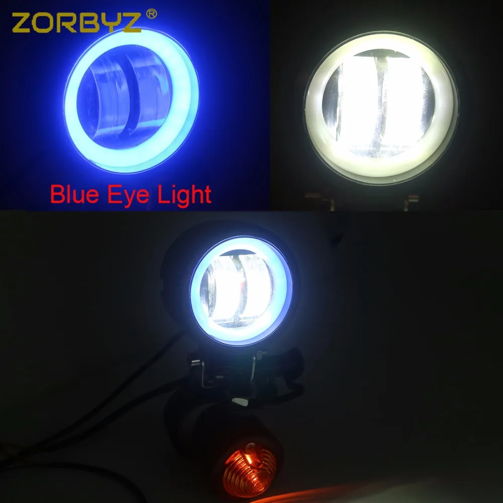 ZORBYZ мотоциклетный черный указатель поворота противотуманный светильник вилка с
