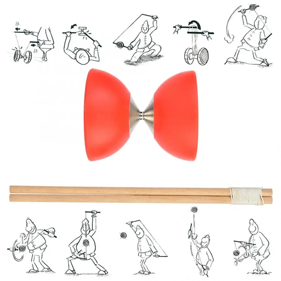 Классические китайские игрушки YOYO 1 Bearing Diabolo набор традиционные загадочные
