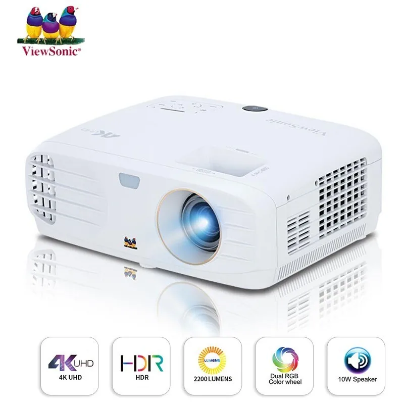 Проектор 4K UHD с широким цветовым диапазоном RGBRGB Rec 709 HDR и двумя HDMI для проекторов