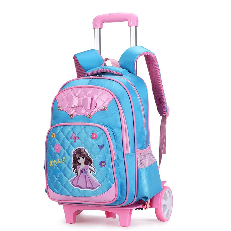 Детский школьный на колесиках сумка для мальчиков девочек рюкзак