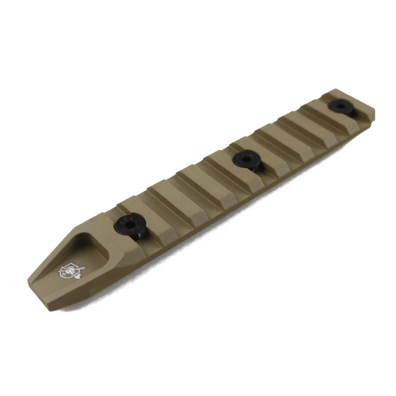 Тактический 9 слотов 20 мм рельсовая панель для KeyMod URX 4 Handguard страйкбол установка прицела - Цвет: DE