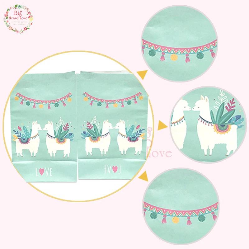 24 шт Catoon овец конфеты мешок детский душ Вечеринка бумажный день рождения