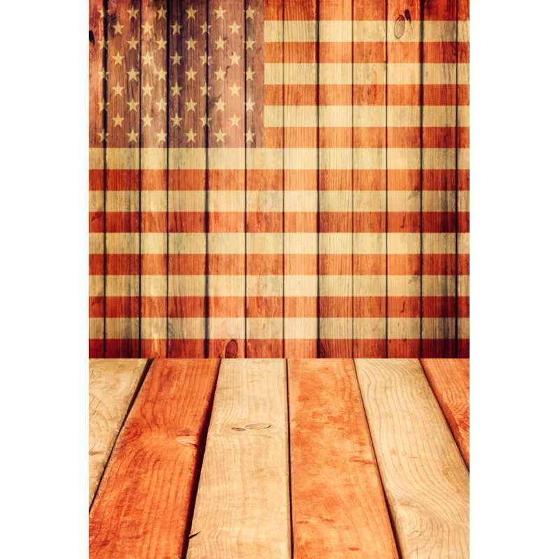 

5x7ft Vintage US Flag Stripes Seamless Washable One Piece No Wrinkle Banner Photo Studio Background Backdrop Polyester Fabric