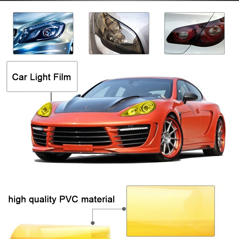 30 см X 100 Автомобильная фара стикер задний фонарь лампа тонировка виниловая