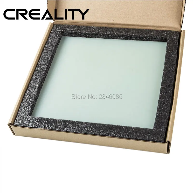 Оригинальная поставка Creality 3D Съемная Платформа Горячая кровать с подогревом стекловолокно пластина для CR-20 235*235*3 мм 3d принтер