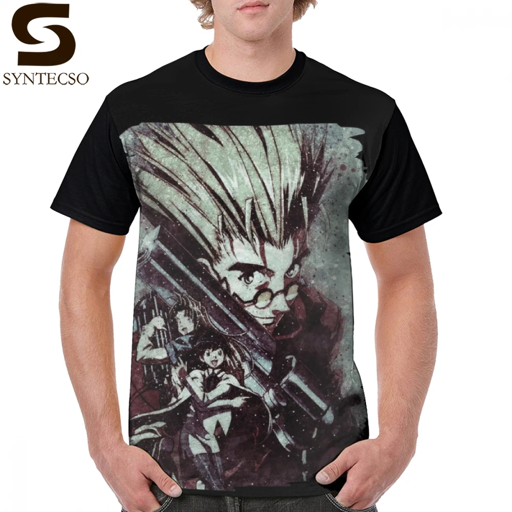 Футболка Trigun мужская с коротким рукавом рисунок трегун Гео большой размер 100