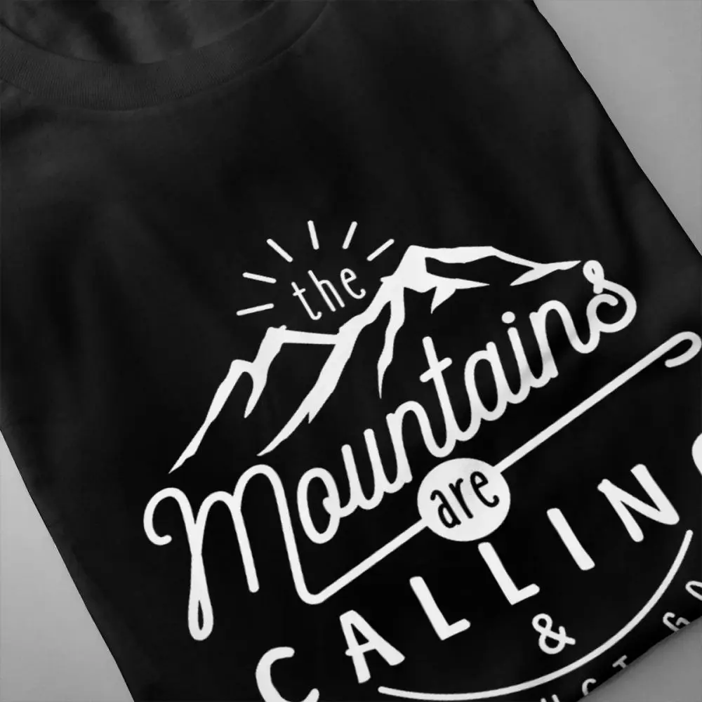 Мужская модная футболка для мальчиков с надписью The Mountain is call And I Must Go популярная