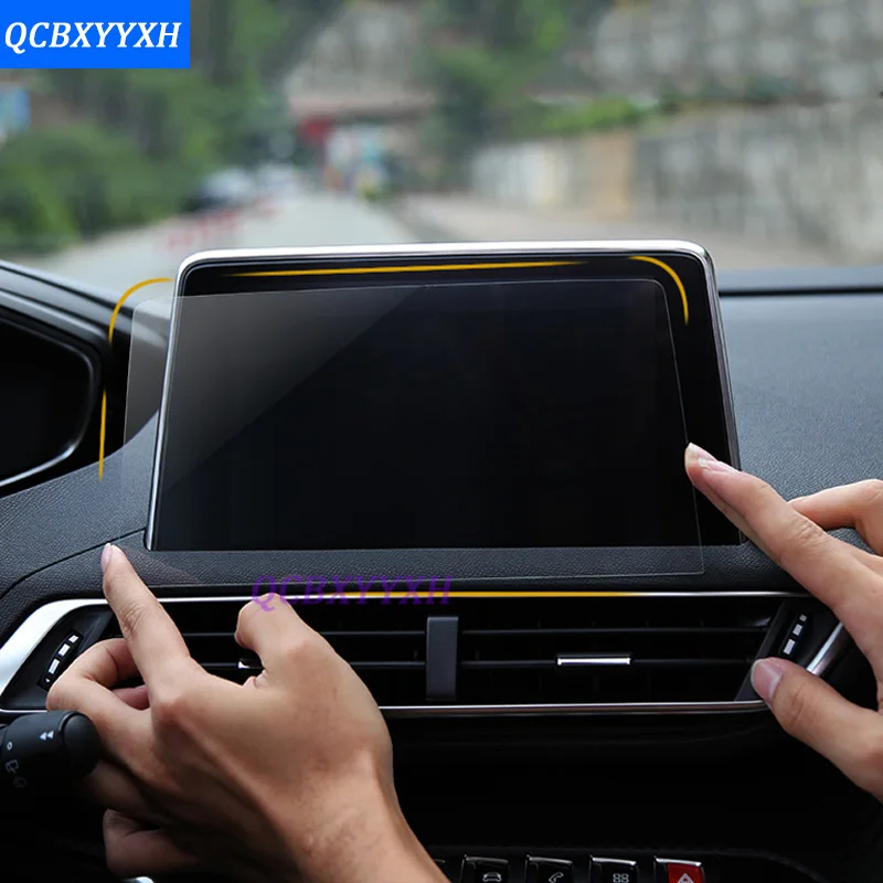 Автомобильный Стайлинг 7 дюймов gps навигационный экран Стальная Защитная пленка для Land Rover freelander 2 Контроль ЖК-экрана автомобиля стикер