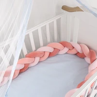 2m3m newborn baby bed bumper crib bumper knot newborn bed bumper long knotted braid pillow knot crib infant room decor