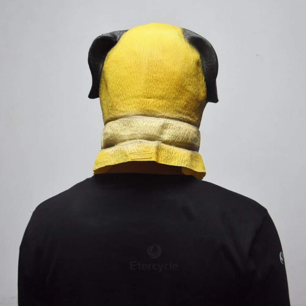 Хэллоуин маски животных пес Шарпей латексная маска для взрослых резиновый