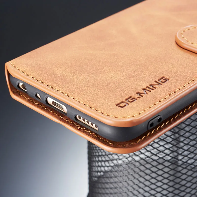 Чехлы для Huawei P Smart 2019 Роскошный Матовый винтажный Магнитный откидной бумажник