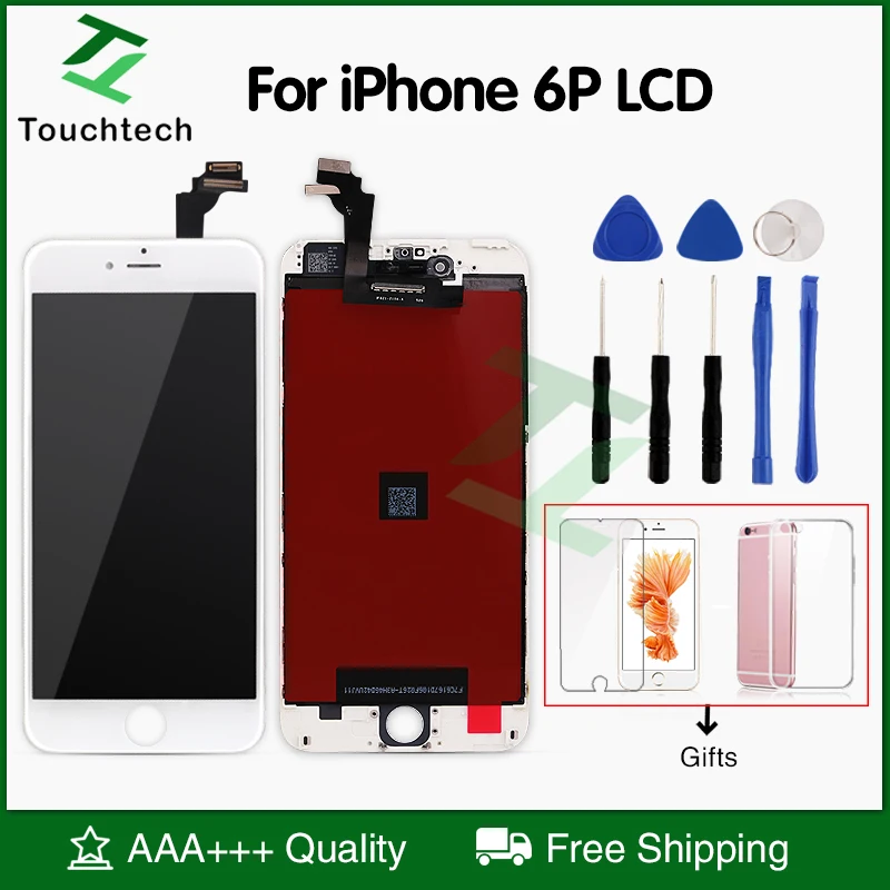 1 шт. OEM протестированный один за другим качество AAA +++ для iPhone 6 Plus сменный ЖК экран