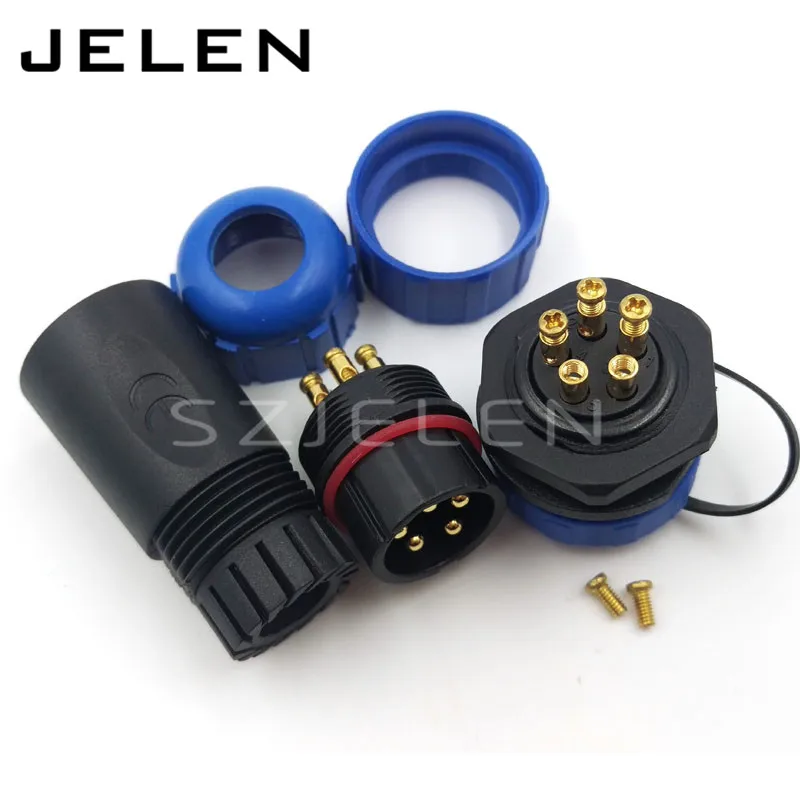 SP21 водонепроницаемый штекер и гнездо кабеля 5-контактный светодиодный разъем