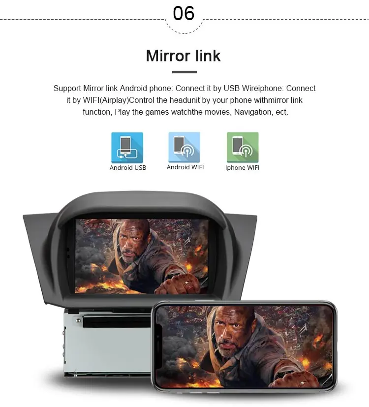 JDASTON Android 10,0 автомобильный dvd-плеер для Ford Fiesta 2013 wifi gps навигация 1 Din автомагнитола стерео Мультимедиа