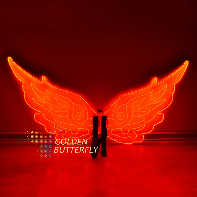 Светящиеся модные женские туфли со светодиодными крыльями светящиеся