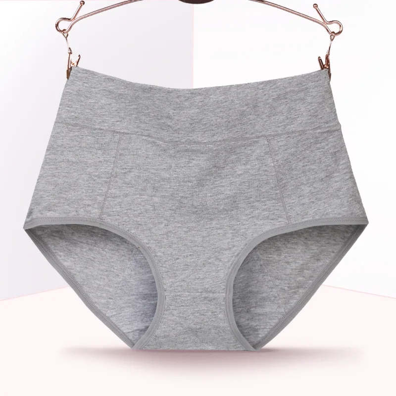 New High waist panties Menstrual Underwear Women Side Leakage Proof Briefs Cotton period Panties Physiological Lingerie Female |