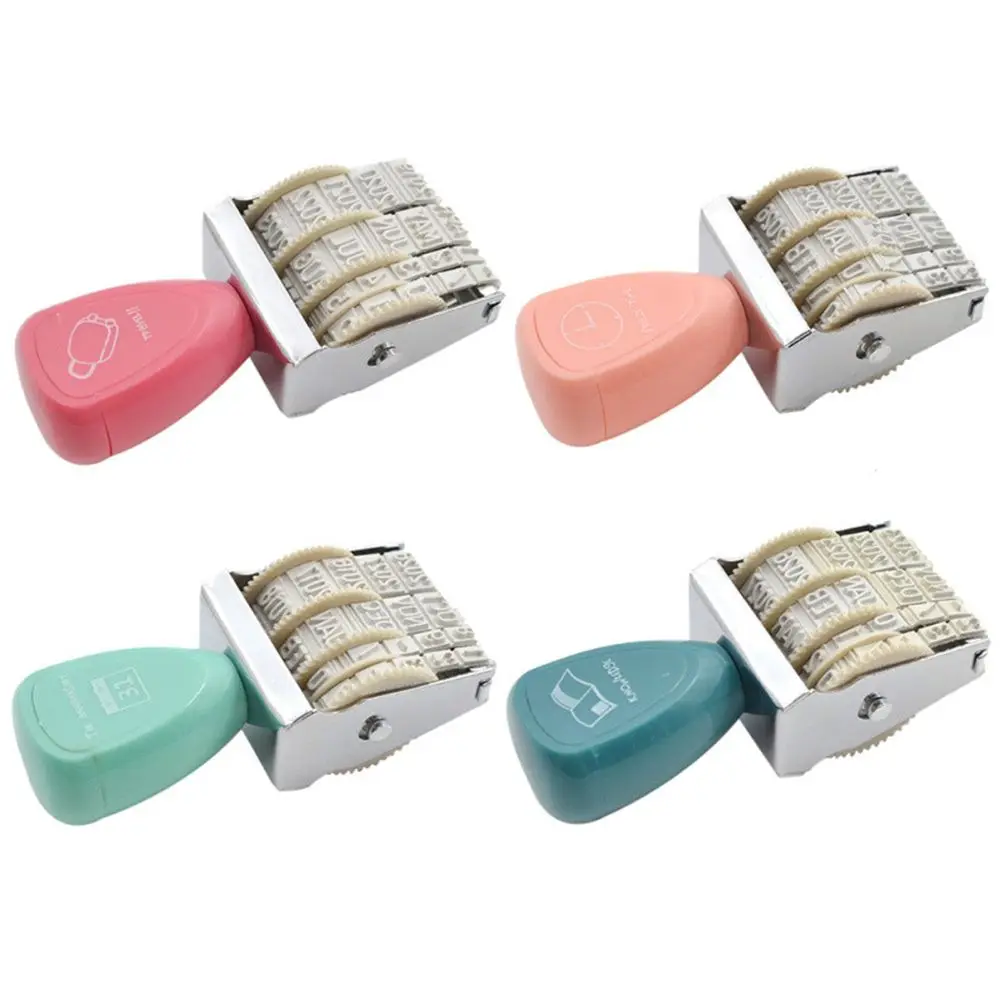 random color 1pcs Мини DIY бумажный рабочий дневник альбом Свадебная буква алфавит штамп цифровой символ цифры печать в главах сочетание чернил печать - Цвет: random color 1pcs