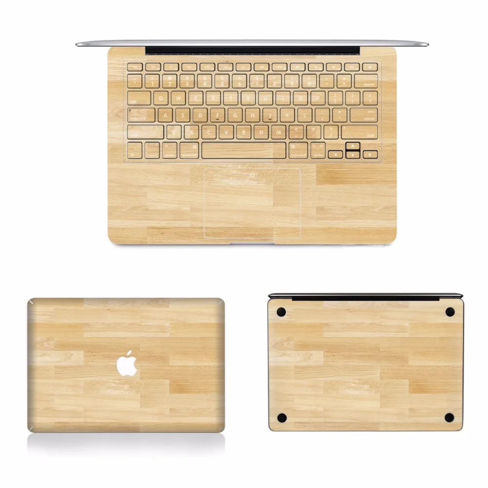Радужные Деревянные ПВХ наклейки для ноутбука наклейка для Apple Macbook Air Pro retina 11 12 13 15 дюймов США клавиатура граффити защитные чехлы