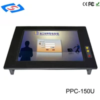 factory store professional manufacturer 15 inch touch screen embedded industrial panel pc with 5 wire amt resistive touch screen