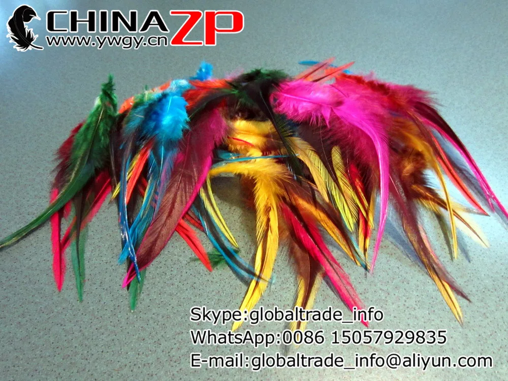 CHINAZP Factory 200 шт./лот крашеные разноцветные петушиные куриные седла перо для DIY
