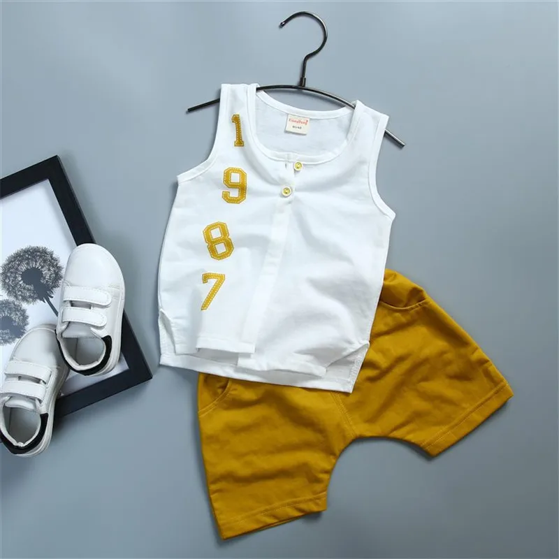 Летняя одежда для маленьких девочек и мальчиков 100% хлопок новинка 2018