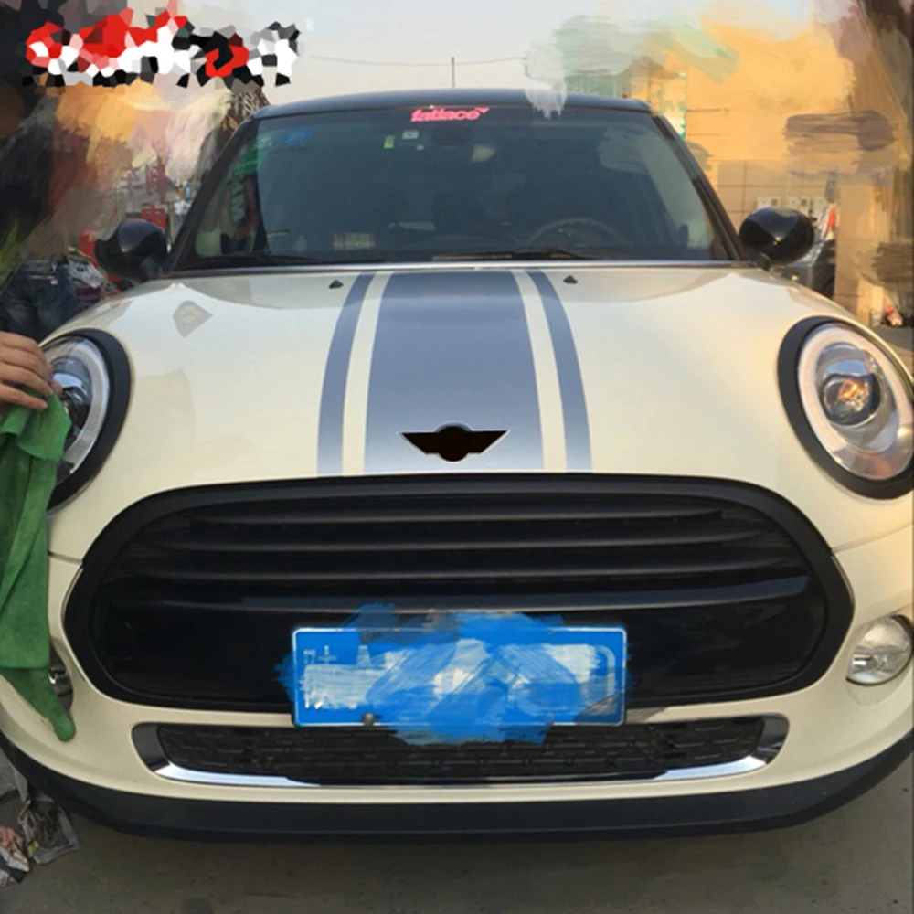 Капот + багажник 3 полосы автомобильные наклейки и автостайлинг для Mini Cooper JCW One S F55
