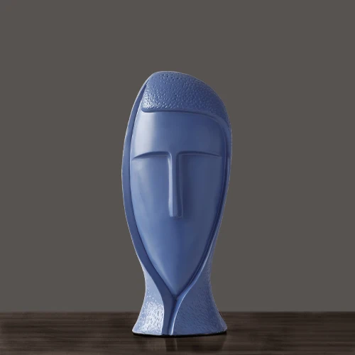 Blue (M) Статуя из смолы, Декоративная скульптура, современное искусство для украшения дома, аксессуары, ремесла, креативные домашние статуэтки для гостиной, Декор - Цвет: Blue (M)