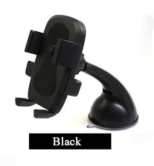 black SKSK Автомобильный держатель для телефона крепление на лобовое стекло присоска для iPhone 6S 7 8 Plus X samsung смартфонов поддержка gps приборной панели крепление - Цвет: black