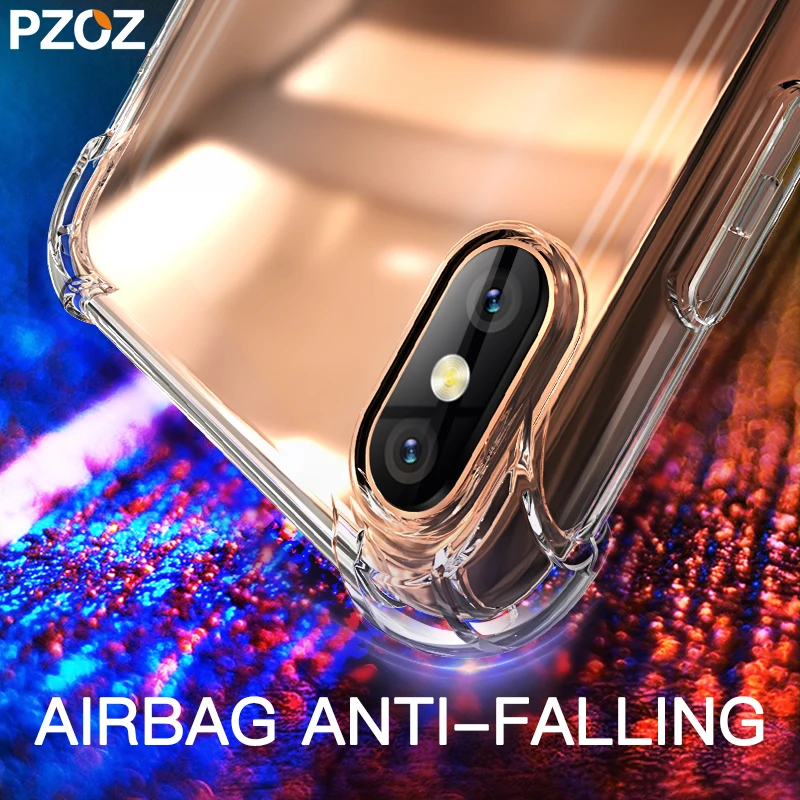 PZOZ роскошный силиконовый чехол для iphone Xs Max Xr X противоударный прозрачный ТПУ 8 7 6 s