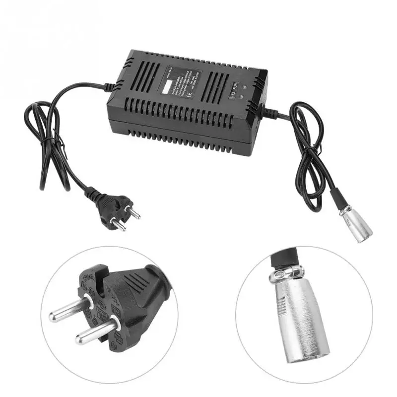 XLR Connector Зарядное устройство для электрического велосипеда 36 в EU Plug 3 контакта/XLR/DC разъем E-bike зарядное устройство интеллектуальное зарядное устройство аксессуары для электрического велосипеда - Цвет: XLR Connector