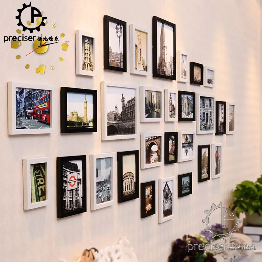 Coffee Cups Beans 3D DIY Wall Clock Acrylic Stickers Quartz Modern Home Decoration Retro Kitchen Wall Clock