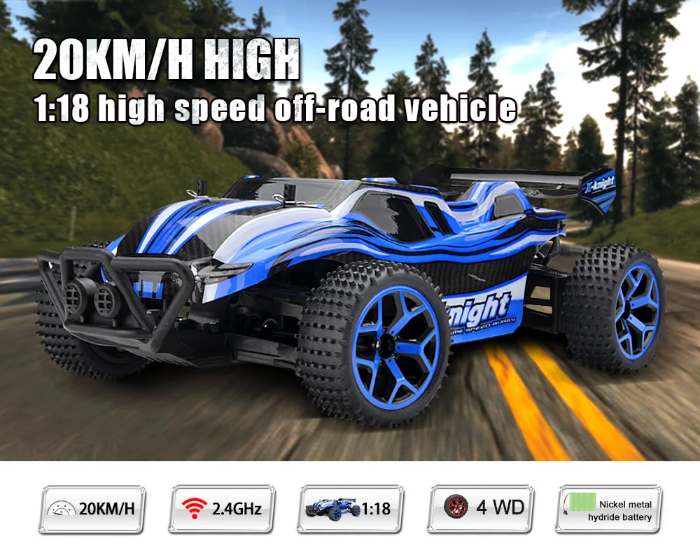 1/18 Масштаб RC автомобиль 4CH Выкл-модель дорожного транспорта игрушка 20 км/ч высокая скорость грязи велосипед электрический пульт дистанционного управления автомобиль для детей игрушки Большая распродажа