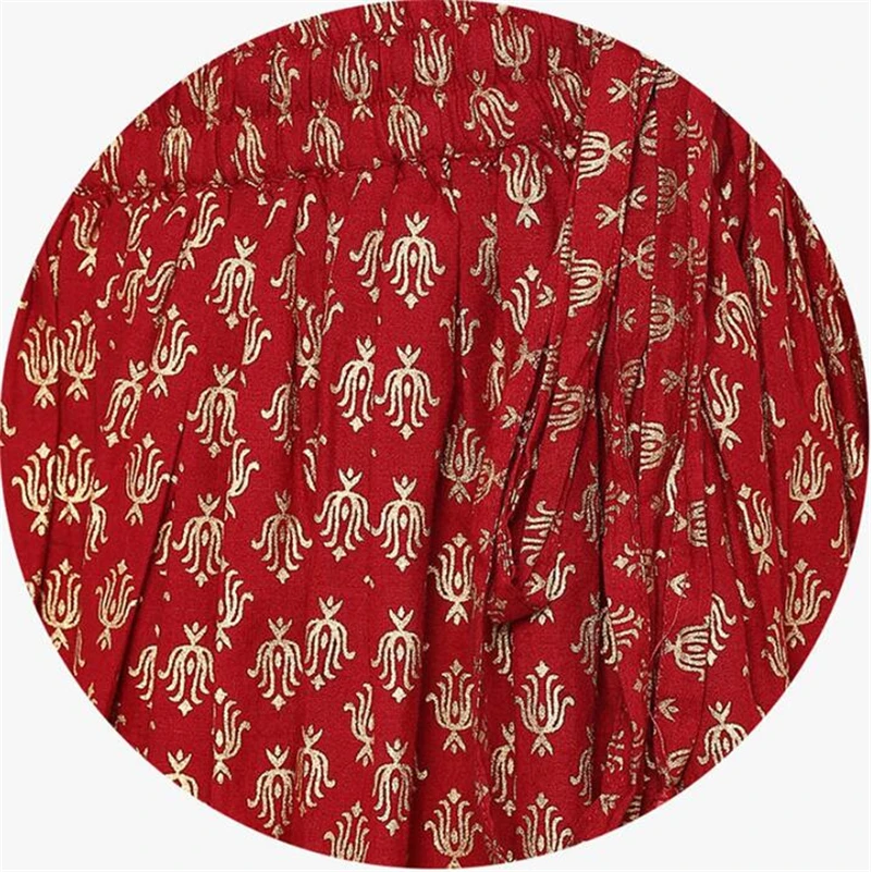 Новый Модный женский костюм из Индии в этническом стиле с принтом Kurtas хлопковое