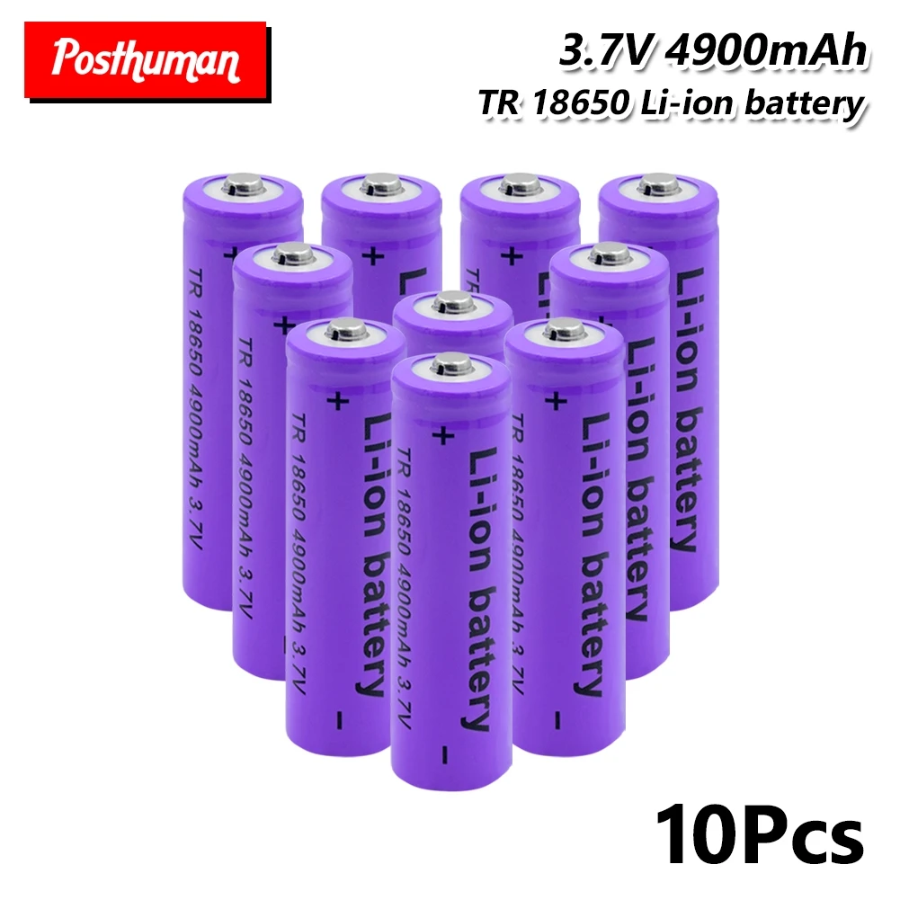 Защищенный аккумулятор питания батареи 18650 батареи 3,7 V 4900 mAh литий-ионный для лазерной ручки светодиодный фонарик
