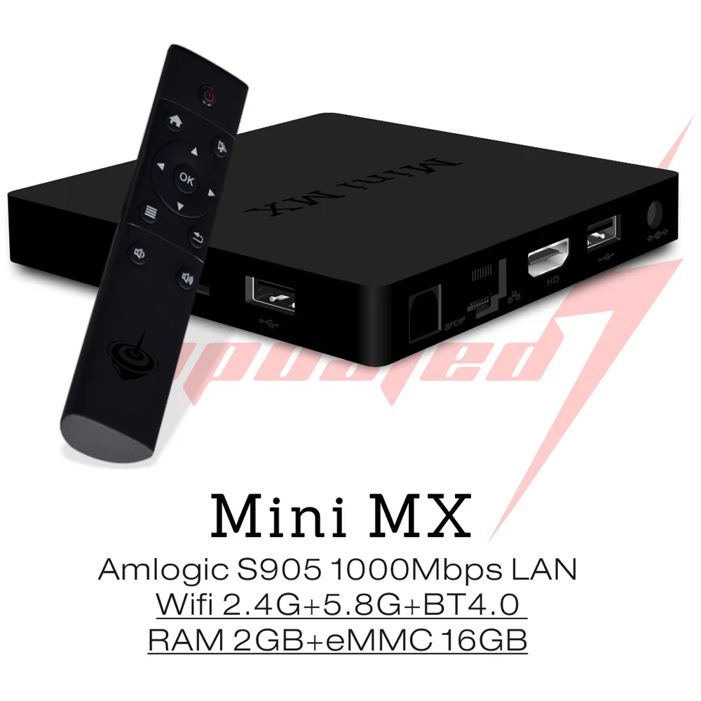 Beelink мини mx Ver 1 0 ТВ коробка Android 5 Amlogic S905 Quad core 2 ГБ Оперативная память 16 Встроенная