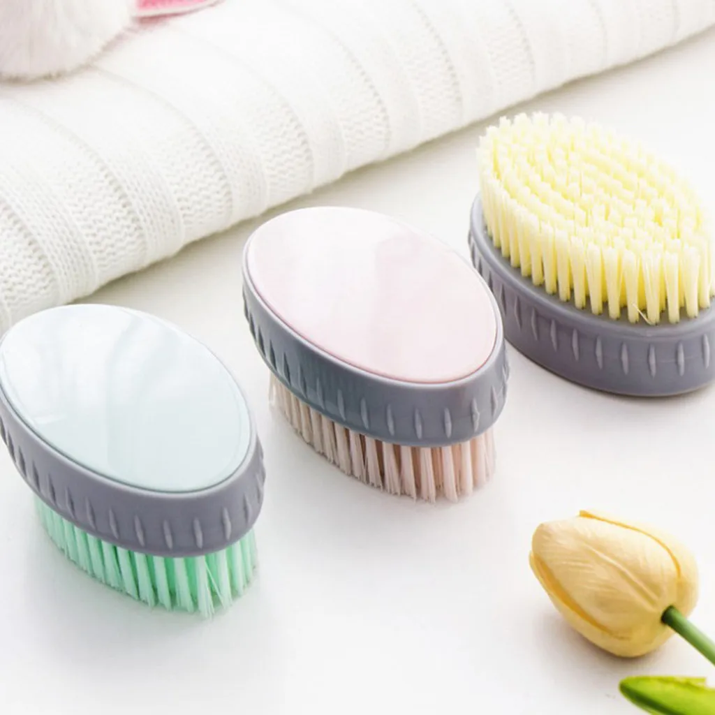 Мягкая шерстяная обувь щетка для белья Бытовая пластиковая ручка Чистки