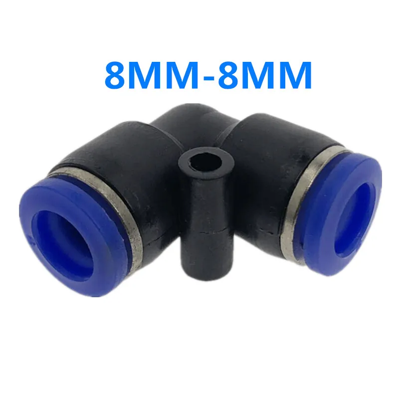 8mm L-образный локоть 10 мм 8 мм 6 мм 12 мм 4 мм OD шланг трубка одним нажатием воздуха Пневматический соединитель фитинги пластик газ Быстрый фитинг - Цвет: 8mm