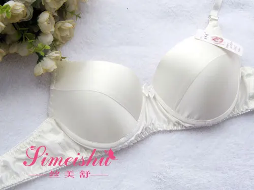 Бюстгальтер из чистого шелка двухсторонний натуральный шелк тонкая губка 100%