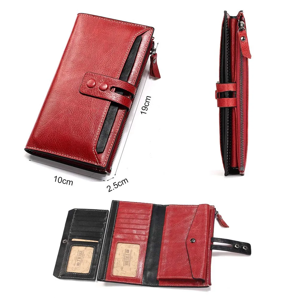 2019 натуральная кожа Для женщин кошелек женский лучший телефон бумажник карман