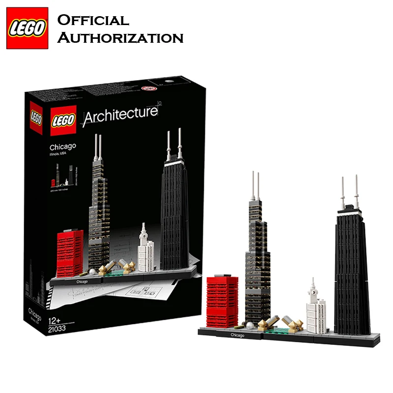 Новинка 2018 строительные блоки серии LEGO Architecture игрушки 444 шт. для путешествий