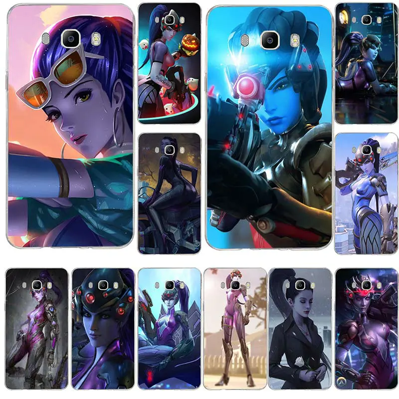 Вдоводел Overwatchs работа мягкого ТПУ прозрачный мобильный телефон чехлы для Samsung
