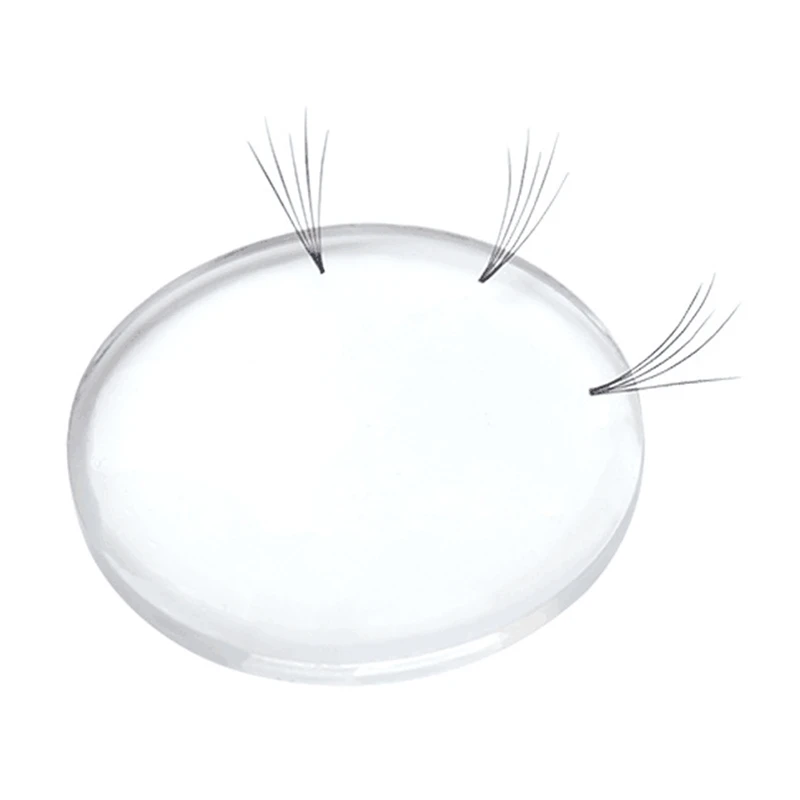 

5pcs Silicone Eyelash Stand Holder Easy Fan Lash Pad Volume Lash Patches Beginner Make Fans Tools Clear Lash Tray Holder Tool