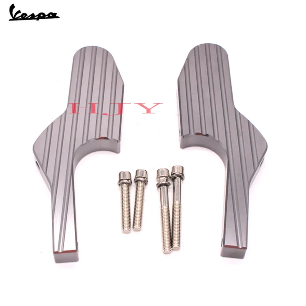 Titanium Новые Пассажирские подножки, расширенные подножки для Vespa GT GTS GTV 60 125 200 250 300 300ie - Цвет: Titanium