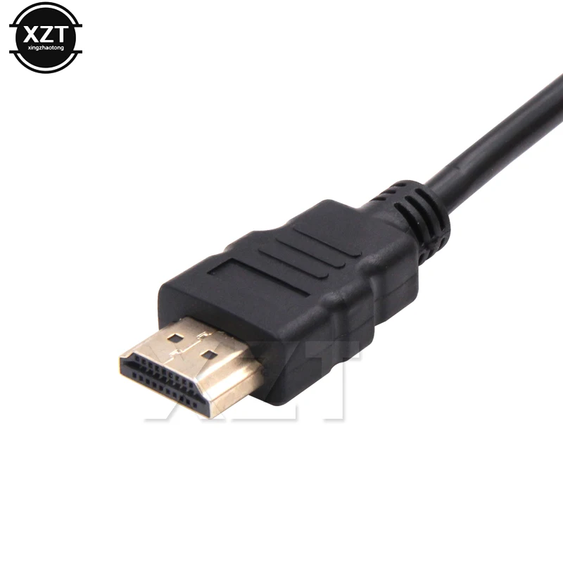 Новый Переходник HDMI VGA папа мама преобразователь с разъемом 3 5 мм аудиокабель Aux