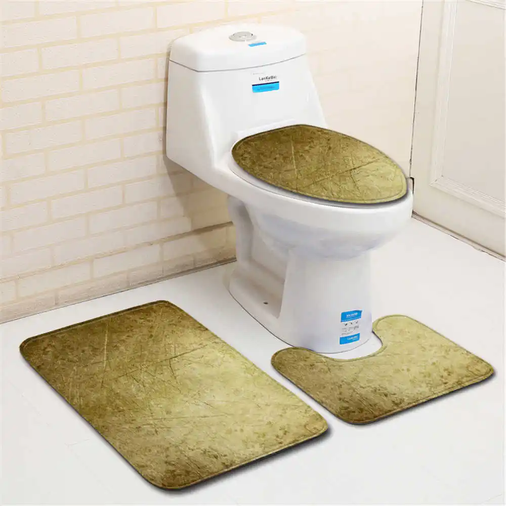 Скандинавский коврик для туалета набор ковриков фланелевые Противоскользящие